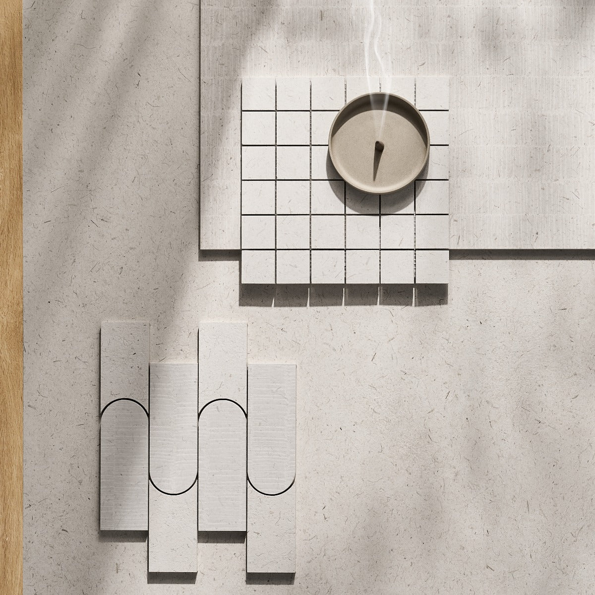 Hikari Paper Cream 48x48 Matte Porcelain Tile - Lux Tile
