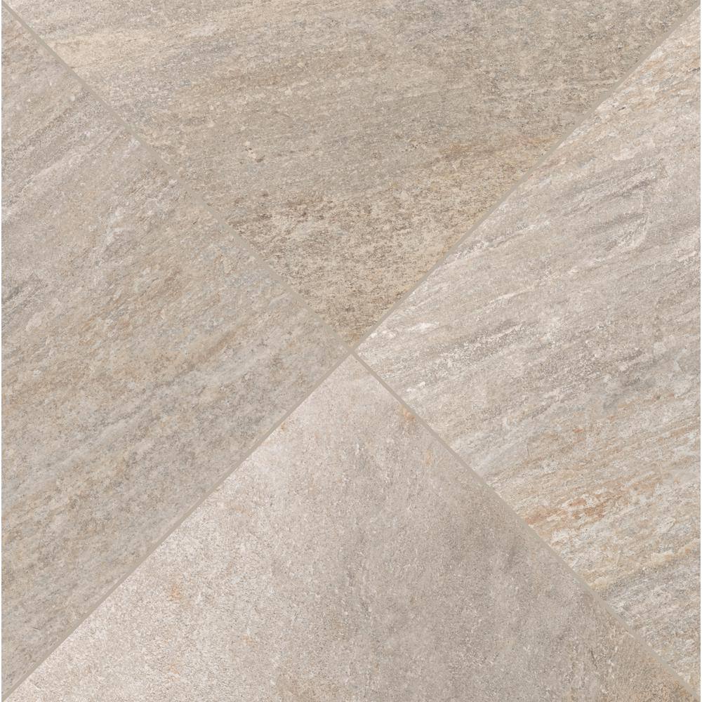 MSI Quartz Beige 2 cm. x 24 in. x 24 in. Matte Porcelain Stone Look Paver Tile (8 sq. ft./Case)