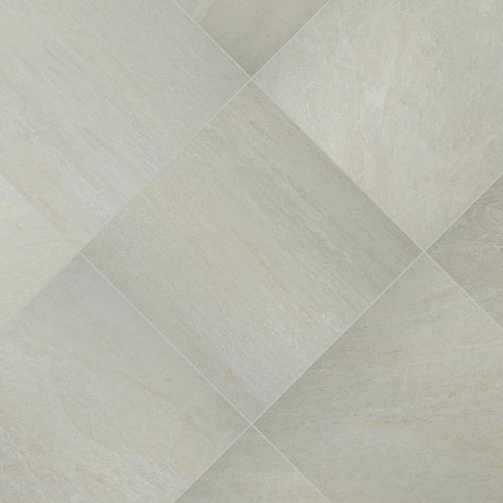 MSI Quartz White 2 cm. x 24 in. x 24 in. Matte Porcelain Stone Look Paver Tile (8 sq. ft./Case)