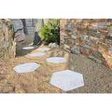 MJSI 23 in. x 20 in. x 0.75 in. Quartzite White Hexagon Porcelain Paver (12-Piece/ 28 sq. ft.)