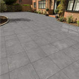 CODIAK Cement Gray 24 in. x 24 in. x 0.78 in. Porcelain Paver Floor Tile (30 pieces/116.25 sq. ft./pallet)