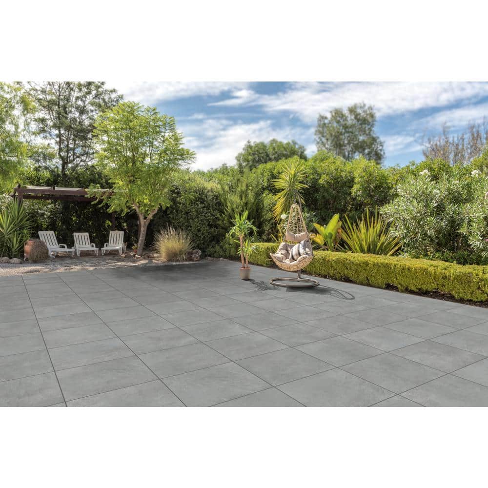 CODIAK 3.81 in. L x 3.81 in. W x 0.78 in. H Slate GrayPorcelain Paver Sample
