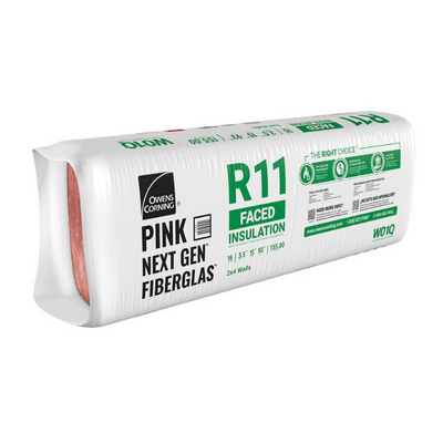 Owens Corning EcoTouch R11 Kraft-Faced Fiberglass Insulation Batt, 23 in. x 93 in., 237.67 sq. ft.