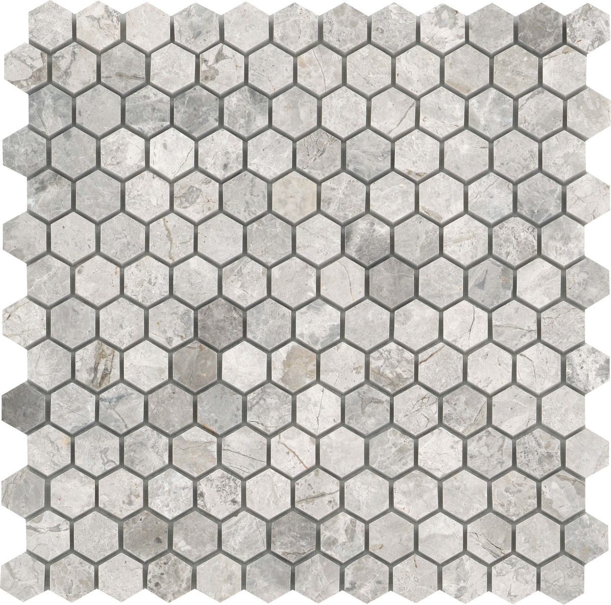 Emser Marble Silver 5-Pack, Silver, 12-in x 12-in Polished Natural Stone Floor & Wall Tile