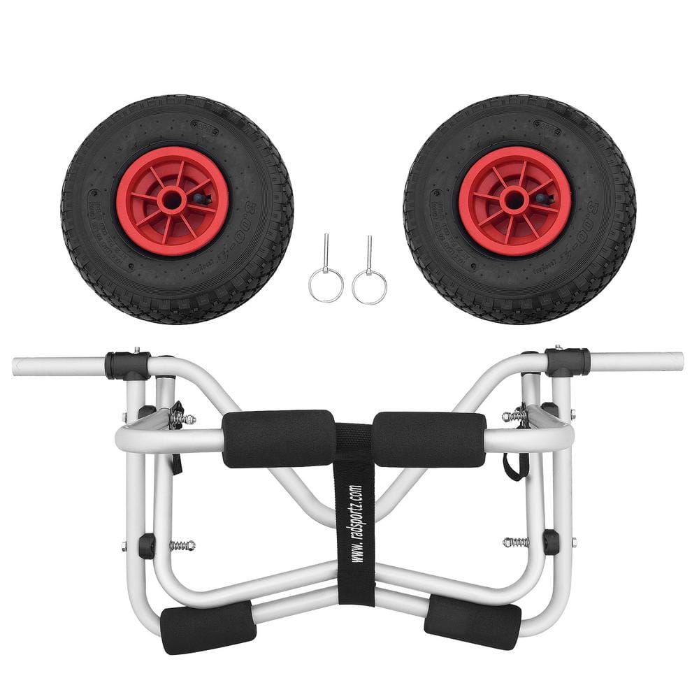 RAD Sportz 150 lb. Premium Aluminum Kayak Cart with Airless Polyurethane Plastic Wheels
