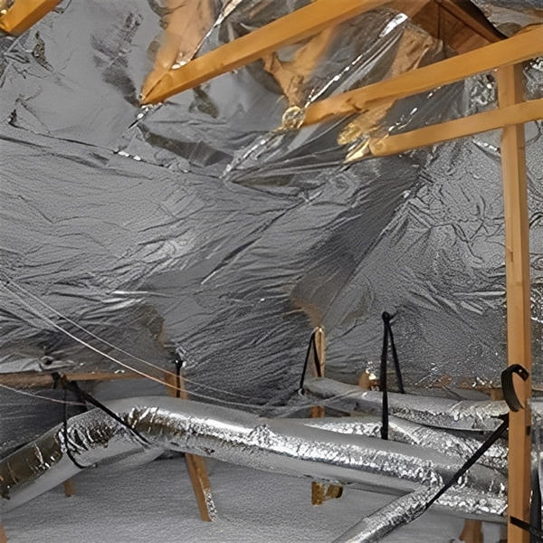 Perforated Radiant Barrier Super R Plus 50G Aluminum Insulation Foil - All Sizes image 3