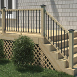 Pressure-Treated Wood Rail Trim (4-Pack)