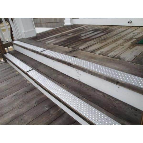 36 in. x 3.75 in. Non Slip Gray Treads