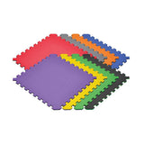 Norsk Rainbow Pack/Black 24 in. x 24 in. EVA Foam Truly Reversible Interlocking Tile (30-Tile)
