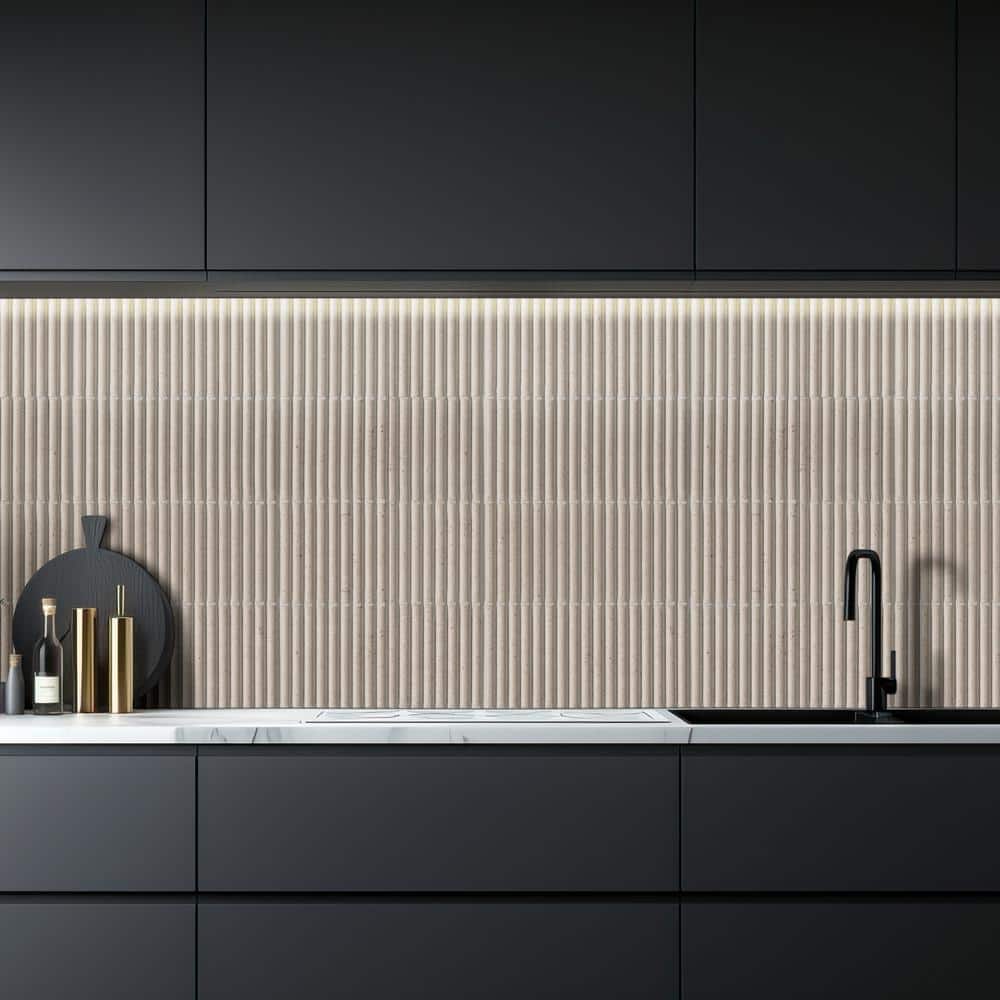 MSI Ramblas Stroget 4.5 in. x 9 in. Matte Porcelain Fluted Subway Wall Tile (7.5 sq. ft./Case)