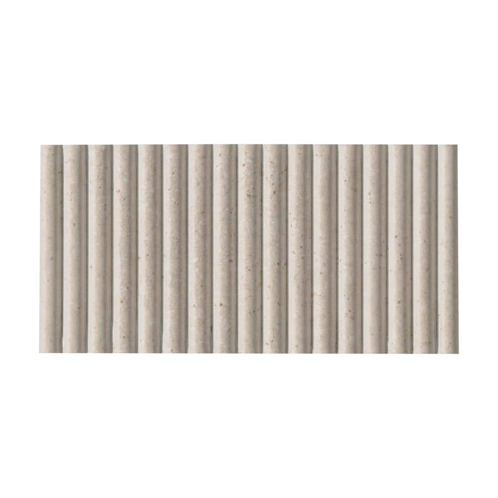MSI Ramblas Stroget 4.5 in. x 9 in. Matte Porcelain Fluted Subway Wall Tile (7.5 sq. ft./Case)