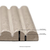 MSI Ramblas Stroget 4.5 in. x 9 in. Matte Porcelain Fluted Subway Wall Tile (7.5 sq. ft./Case)