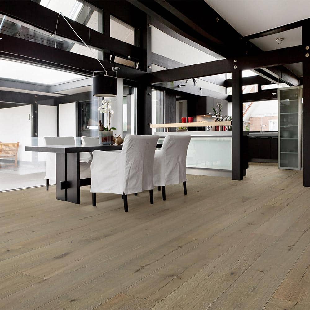Selkirk Rare Buxton Oak 5/8 in. T x 7.5 in. W Tongue and Groove Wire Brushed Engineered Hardwood Flooring (31.09 sq.ft./case)