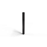 Natures Composites Composite 2-Rail Corner Post with Post Cap for Traditional Ranch Rail System (5 in. x 5 in. x 50 in. L) Raven (Black)