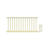 RDI 6 ft. x 36 in. H 1-1/4 in. Square Balusters Level Rail Kit in Dune