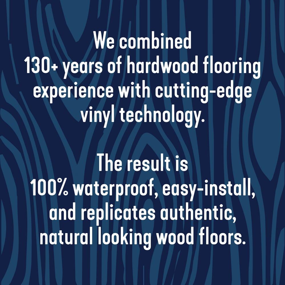 Bruce reDefine Reclaimed Greige 22 MIL 7 in. W x 48 in. L Waterproof Click Lock Vinyl Tile Flooring (23.64 sq. ft./ctn)