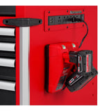Milwaukee 52 in. W x 22.1 in. D Heavy-Duty Red Mobile Workbench Cabinet, 12-Drawer, Wood Top