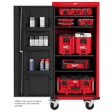 Milwaukee Tool Storage 27 in. W x 22.1 in. D, 63 in. H 4-Shelf Locker with Power Strip