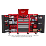 Milwaukee Tool Storage 27 in. W x 22.1 in. D, 63 in. H 4-Shelf Locker with Power Strip