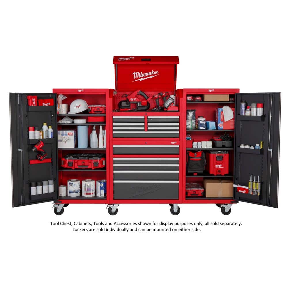 Milwaukee Tool Storage 27 in. W x 22.1 in. D 4-Shelf Locker with Power Strip