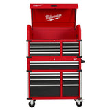 Milwaukee 41 in. Heavy-Duty Red Tool Chest Combo, 18-Drawer, 22.1 in. D