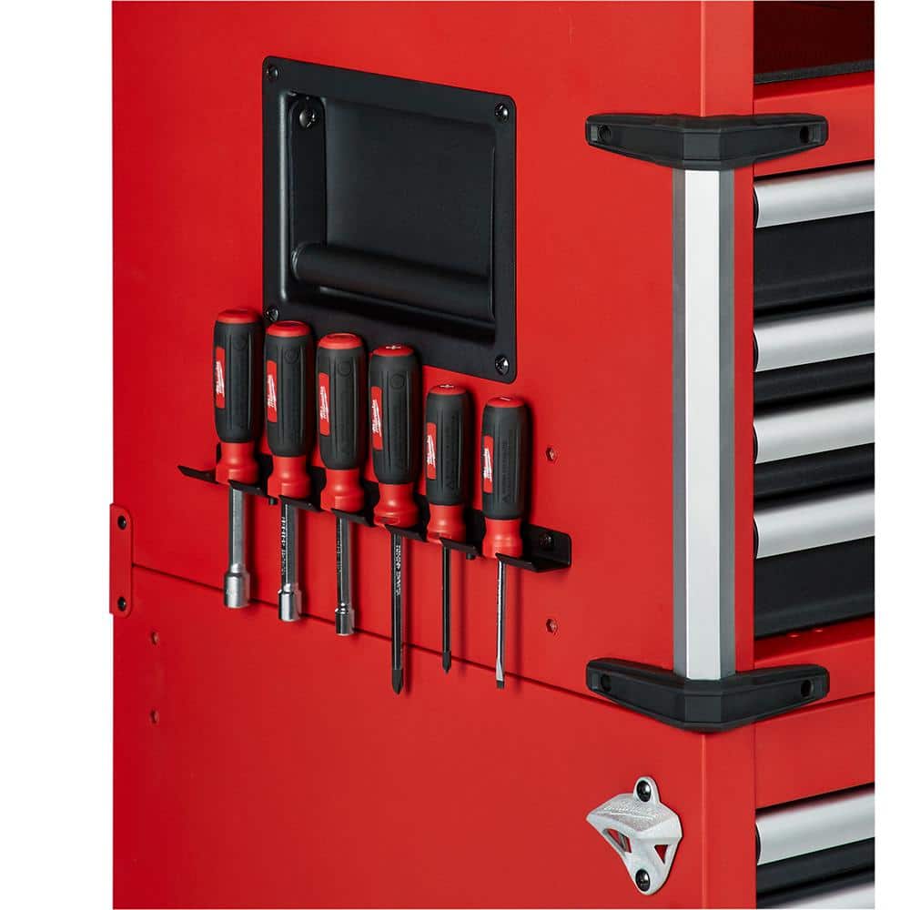 Milwaukee High Capacity 46 in. W x 22.1 in. D 8-Drawer Top Tool Chest, Red/Black