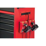 Milwaukee 46 in. 8-Drawer Rolling Tool Cabinet Chest, Red/Black Textured, 20-Gauge Steel