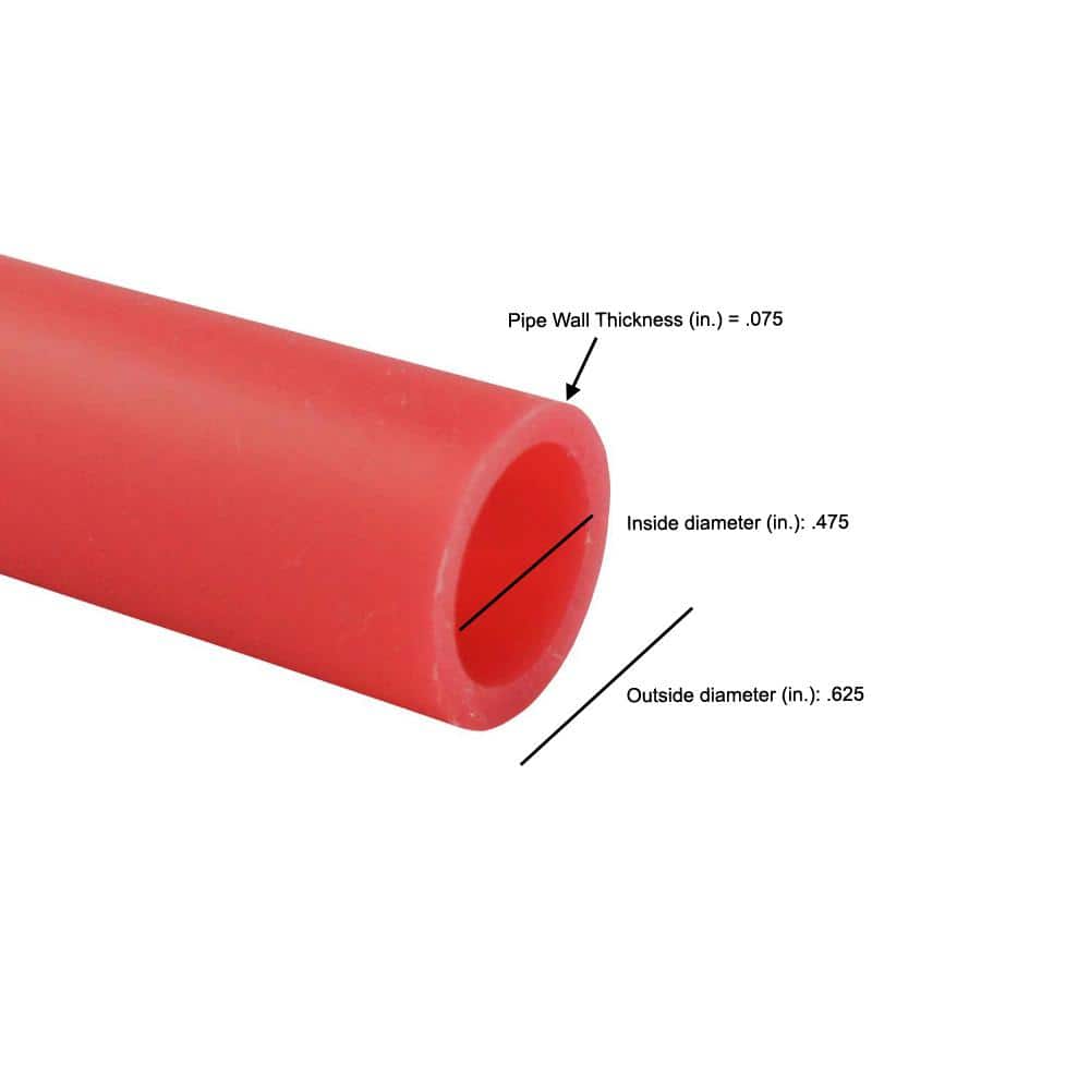 Apollo 1/2 in. x 500 ft. Red PEX Pipe