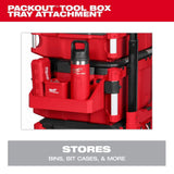Milwaukee PACKOUT Tray Tool Box Rack Attachment, 16.8 in. x 6.9 in. x 4.8 in., Polypropylene