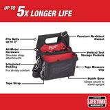Milwaukee 15-Pocket Electrician’s Tool Holder with Quick-Adjust Belt + FASTBACK Compact Utility Knife