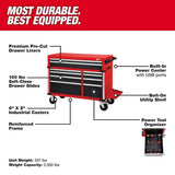Milwaukee High Capacity 46 in. x 22 in. 10-Drawer Roller Cabinet Tool Chest, 19,440 cu. in.