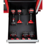 Milwaukee High-Capacity 56 in. 10-Drawer Roller Cabinet Tool Chest, Red/Black, 22 in. Deep