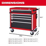 Milwaukee High Capacity 36 in. W x 22.1 in. D 12-Drawer Rolling Tool Chest and Cabinet Combo