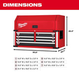 Milwaukee High Capacity 36 in. W x 22.1 in. D 12-Drawer Rolling Tool Chest and Cabinet Combo