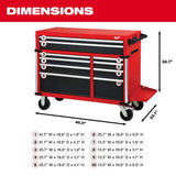 Milwaukee High Capacity 46 in. 18-Drawer Tool Chest and Cabinet Combo (22 in. Deep)