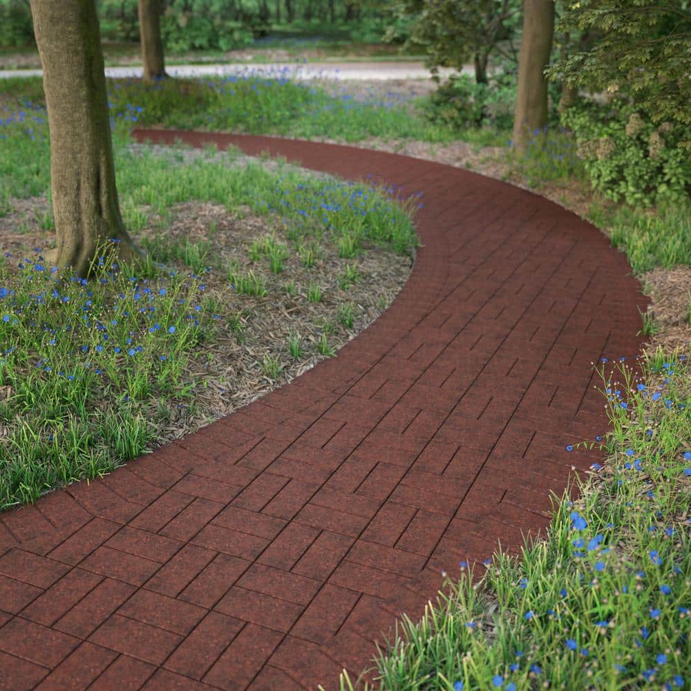 Pavestone Holland 7.87 in. L x 3.94 in. W x 1.77 in. H 45 mm Red Charcoal Concrete Paver (672-Piece/145 sq. ft./Pallet)