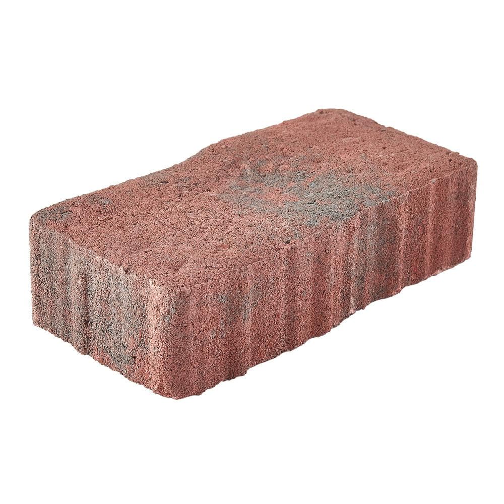 Pavestone Clayton 7 in. L x 3.5 in. W x 1.77 in. H Red/Charcoal Concrete Paver (840-Pieces/143 sq. ft./Pallet)