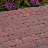 Pavestone Clayton 7 in. L x 3.5 in. W x 1.77 in. H Red/Charcoal Concrete Paver (840-Pieces/143 sq. ft./Pallet)