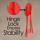 Lavish Home Red Metal Padded Folding Chair