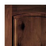 Krosswood Doors 36 in. x 80 in. Rustic Knotty Alder Arch Top Red Mahogany Stain Right-Hand Inswing Wood Single Prehung Front Door