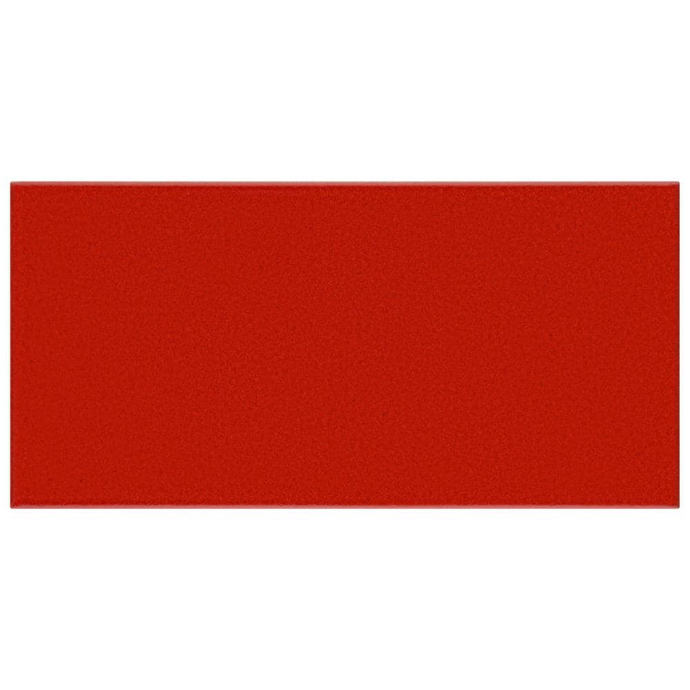 Merola Tile Projectos Bold Red 3-7/8 in. x 7-3/4 in. Matte Ceramic Subway Floor and Wall Tile (11.0 sq. ft. / Case)