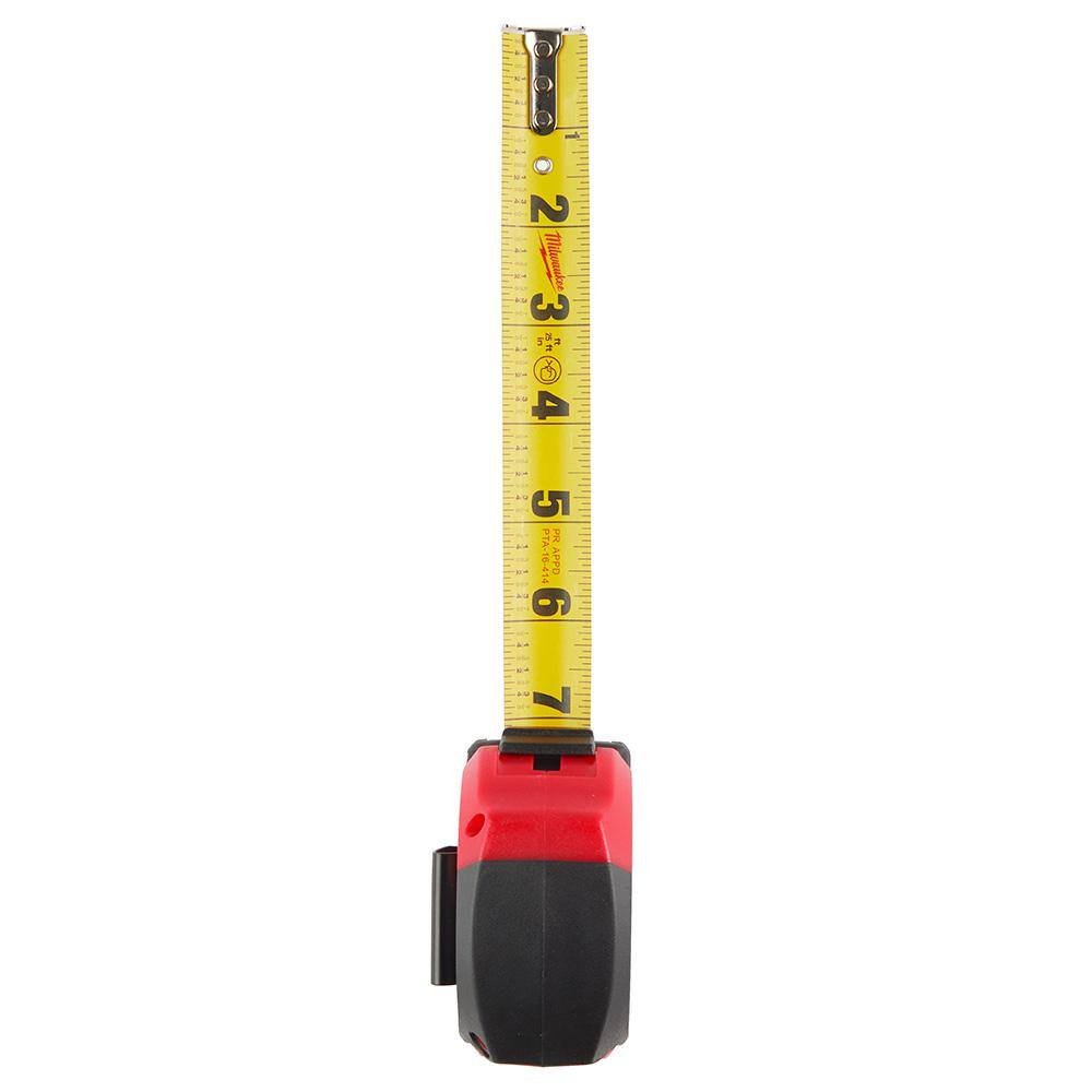 Milwaukee 20 in. PACKOUT Tote with 25 ft x 1 in Compact Tape Measure (2-Pack)