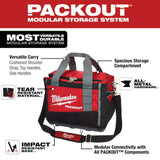 Milwaukee 15 in. PACKOUT Tool Bag/Tote with Zipper Tool Bags, Red (3-Pack)