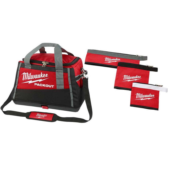 Milwaukee 20 in. PACKOUT Tool Duffle Bag with Multi-Size Zipper Pouches, Red (3-Pack)