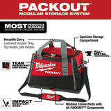 Milwaukee 20 in. PACKOUT Tool Duffle Bag with Multi-Size Zipper Pouches, Red (3-Pack)
