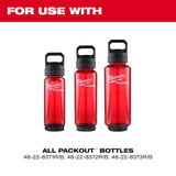 Milwaukee PACKOUT 48 Oz. Red Plastic Bottle with Chug Lid