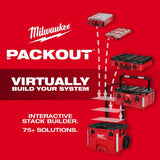 Milwaukee PACKOUT 22.1 in. Rolling Tool Box, Black/Red