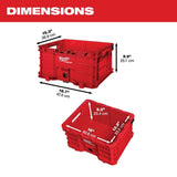 Milwaukee PACKOUT 18.6 in. Tool Storage Crate Bin, 50 lb Capacity