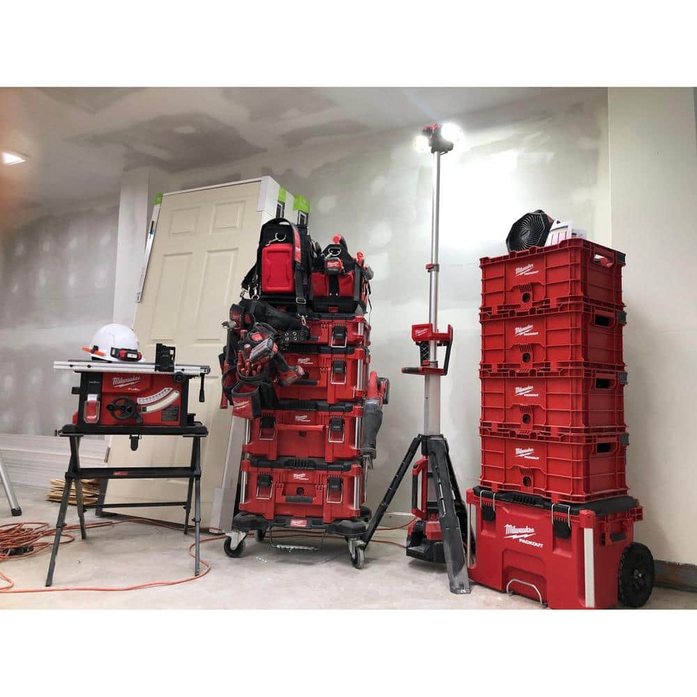 Milwaukee PACKOUT Stackable Crate, 9.9 in. H x 18.6 in. W x 15 in. D