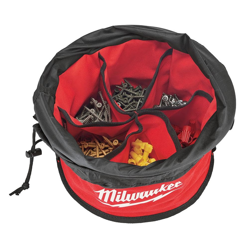 Milwaukee 12 in. Parachute Organizer Tool Bag with 6 Internal Pockets, 508 cu. in. Capacity